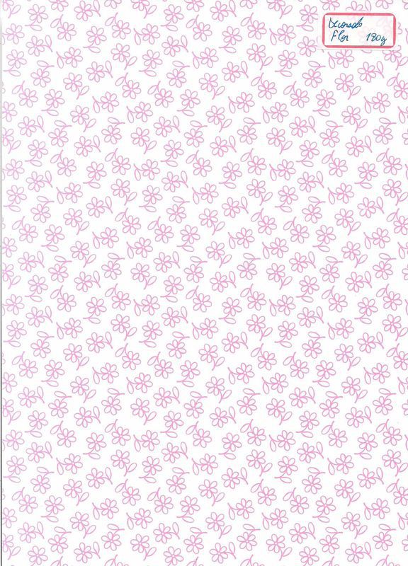 PAPEL UNID A4 DECORADO FLOR (POR UNIDADE)