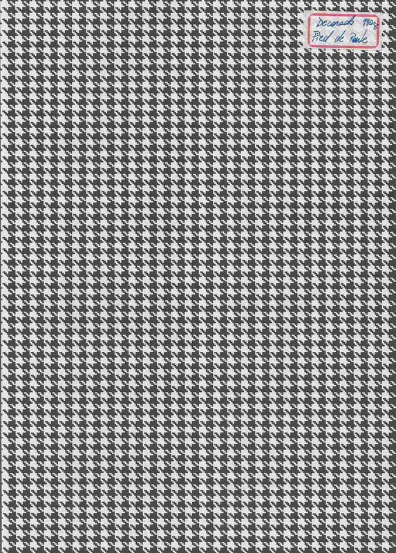 PAPEL UNID A4 DECORADO PIED DE POULE (POR UNIDADE)