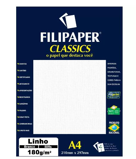 PAPEL UNID A4 LINHO BRANCO 180G (POR UNIDADE)