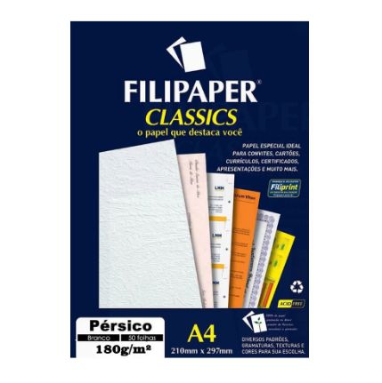 PAPEL UNID A4 PERSICO BRANCO 180G