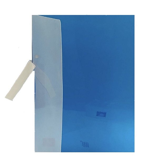PASTA YES A4 MEIA CANALETA PLAST - AZUL