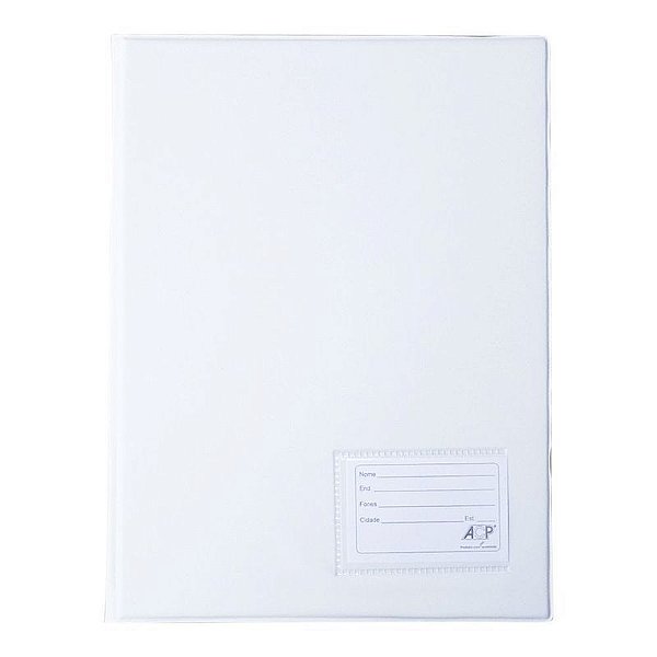 PASTA CATALOGO A4 20FLS 0,12MED - 132 BRANCA