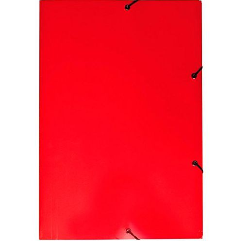 PASTA PAPELAO ELASTICO DELLOPLEX - VERMELHA