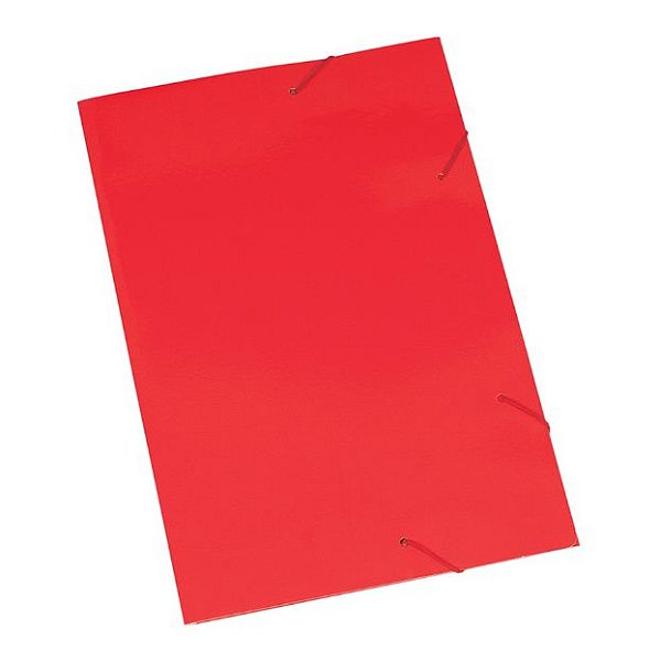 PASTA PAPELAO ELASTICO POLYCART - VERMELHO