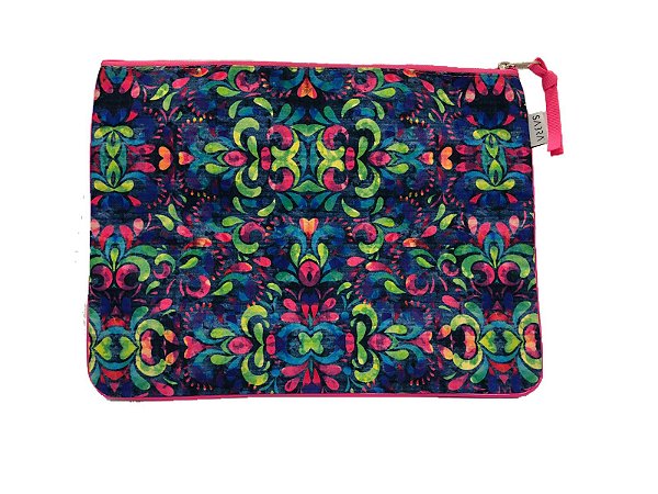 PASTA PEQUENA JEANS ESTAMPADA SABRA