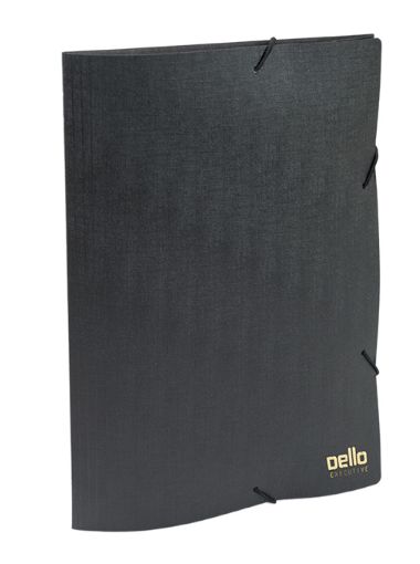 PASTA DELLO PLAST FOSCA A4 EXECUTIVE - PRETA