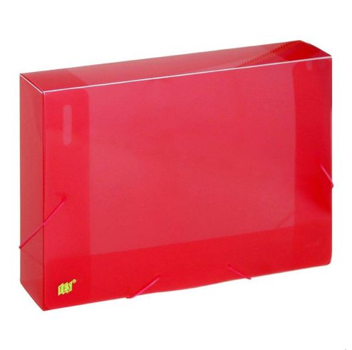 PASTA YES PLAST TRANSP A4 50MM - VERMELHA