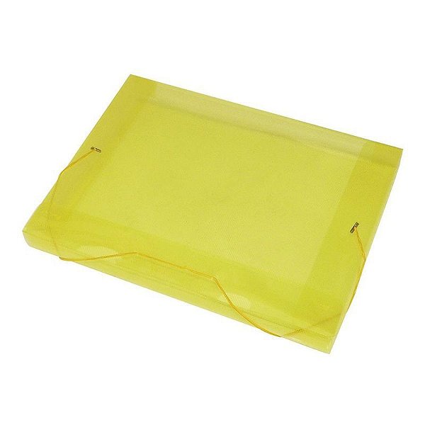 PASTA ACP PLAST TRANSP A5 20MM - AMARELA 1018