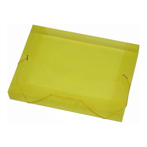 PASTA ACP PLASTICA FC OFICIO 40MM - AMARELA