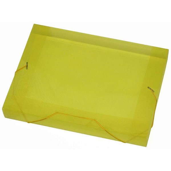 PASTA ACP PLASTICA FC OFICIO 55MM - AMARELA