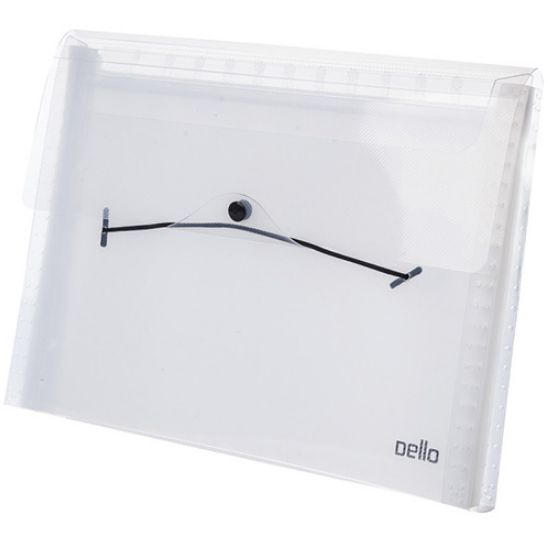 PASTA SANFONADA DELLO TOP LINE A4 12 DIV - CRISTAL