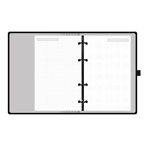 PLANNER MAXI OTIMA NOIR PENA PRETO