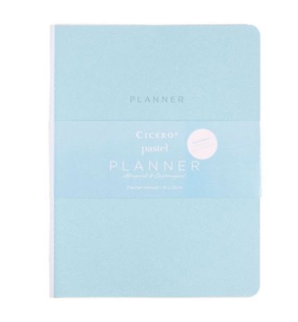 PLANNER PERMANENTE CICERO 19X25 - AZUL PASTEL