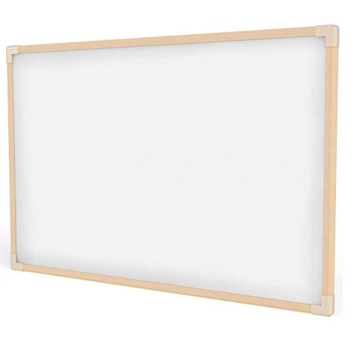 QUADRO BRANCO 60X40 - MOLDURA MADEIRA