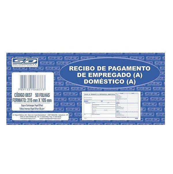 RECIBO EMPREGADO DOMESTICO