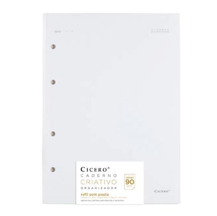 REFIL CICERO CADERNO CRIATIVO OFFSET S/ PAUTA 17X24