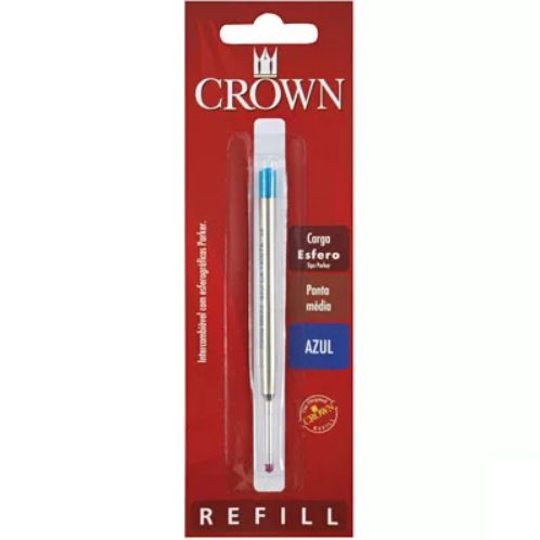 REFIL CROWN CANETA  - AZUL CA 10014A