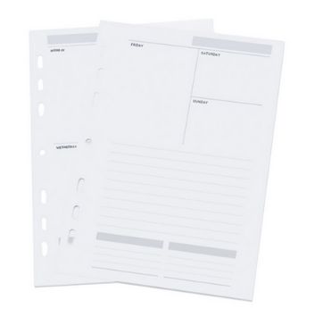 REFIL PLANNER A5 148X210MM AG 2019 54FLS