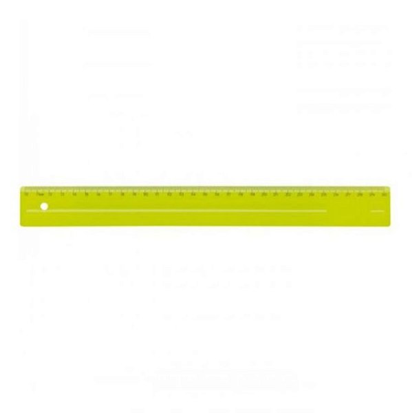 REGUA PLASTICA 30CM AMARELO - DELLO