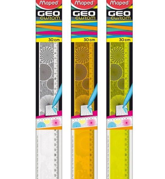 REGUA PLASTICA 30CM GEO CUSTOM - MAPED