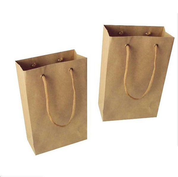 SACOLA KRAFT MEDIA 29,5X18