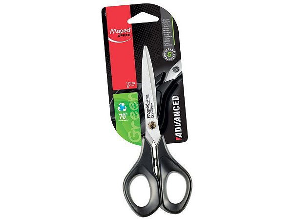 TESOURA GRANDE MAPED ADVANCED GREEN 17CM