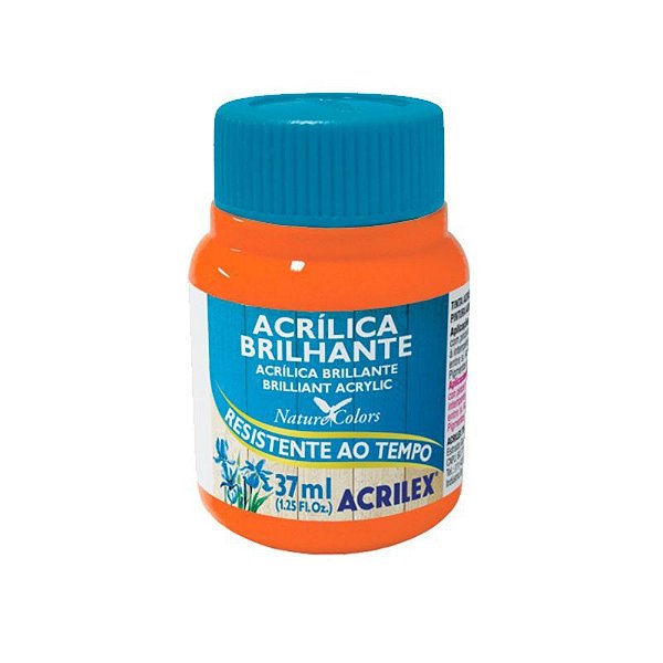 TINTA ACRILICA BRILHANTE 37ML - LARANJA 517