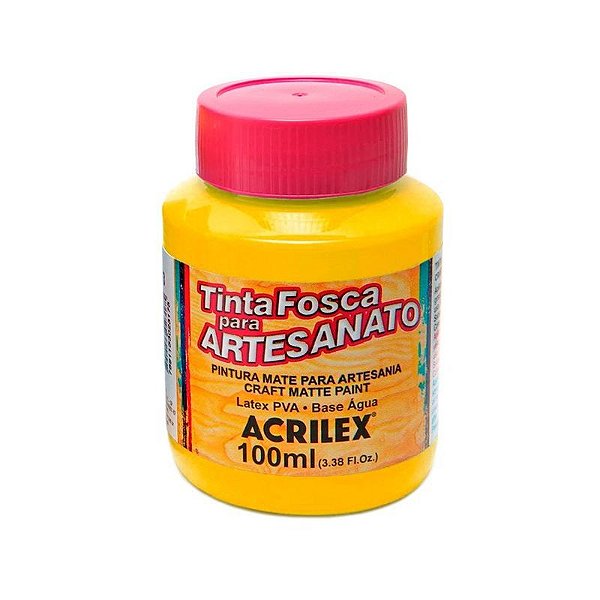 TINTA P/ ARTESANATO 100ML - AMARELO OURO 505