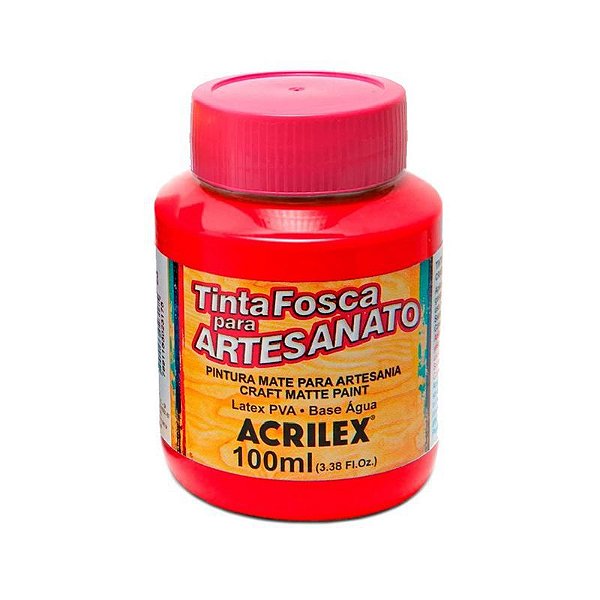 TINTA P/ ARTESANATO 100ML - VERMELHO 507