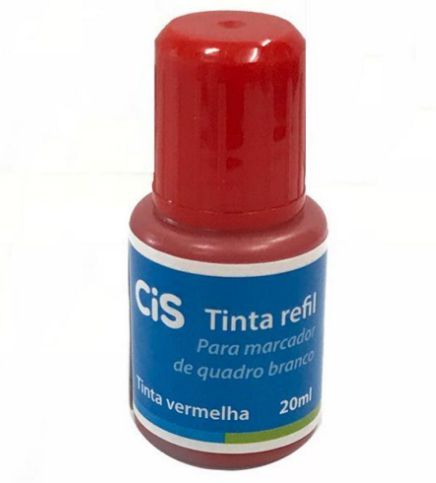 REFIL CIS CANETA QUADRO BRANCO 20ML - VERM
