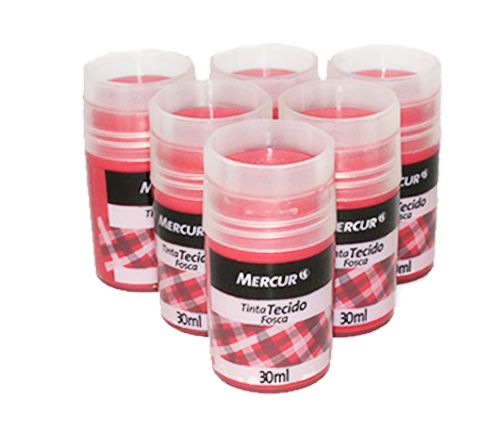 TINTA TECIDO 30ML MERCUR - MANGA ROSA 035
