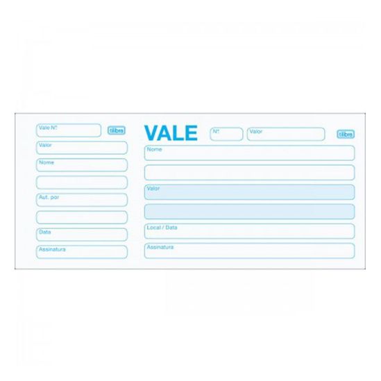VALE C/ CANHOTO 100 fls
