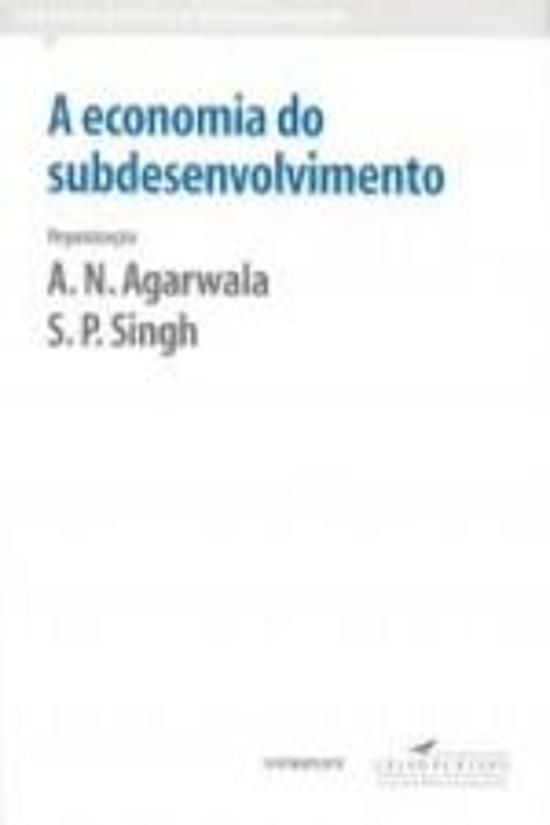 ECONOMIA DO SUBDESENVOLVIMENTO