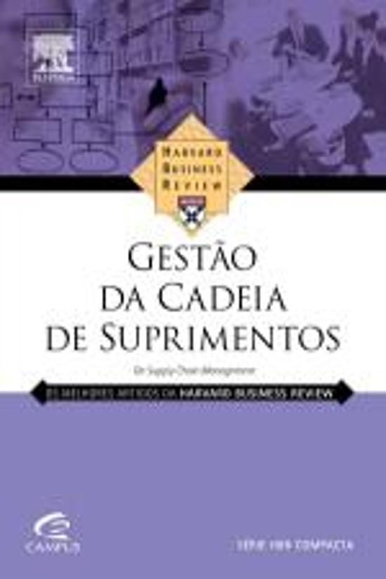 GESTAO DA CADEIA DE SUPRIMENTOS
