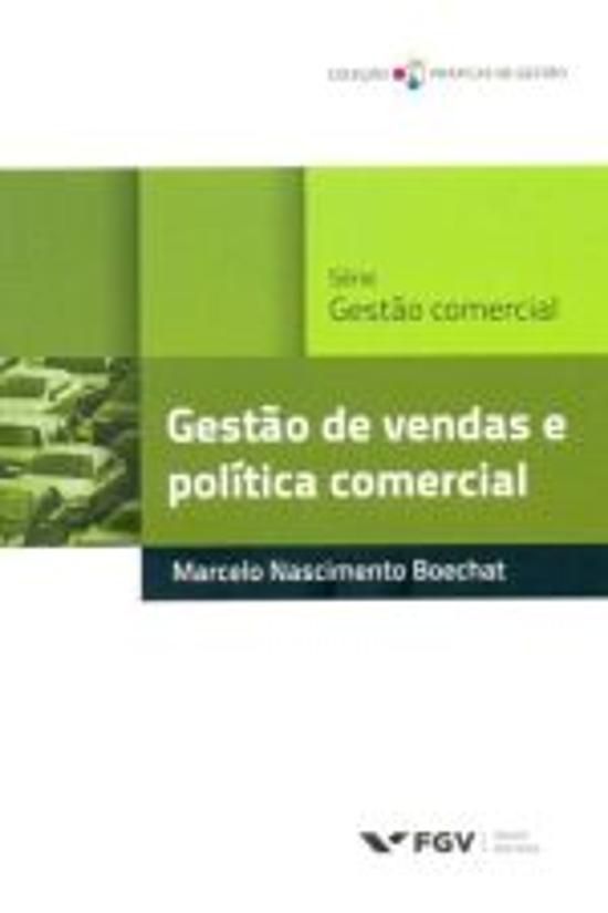 GESTÃO DE VENDAS E POLÍTICA COMERCIAL