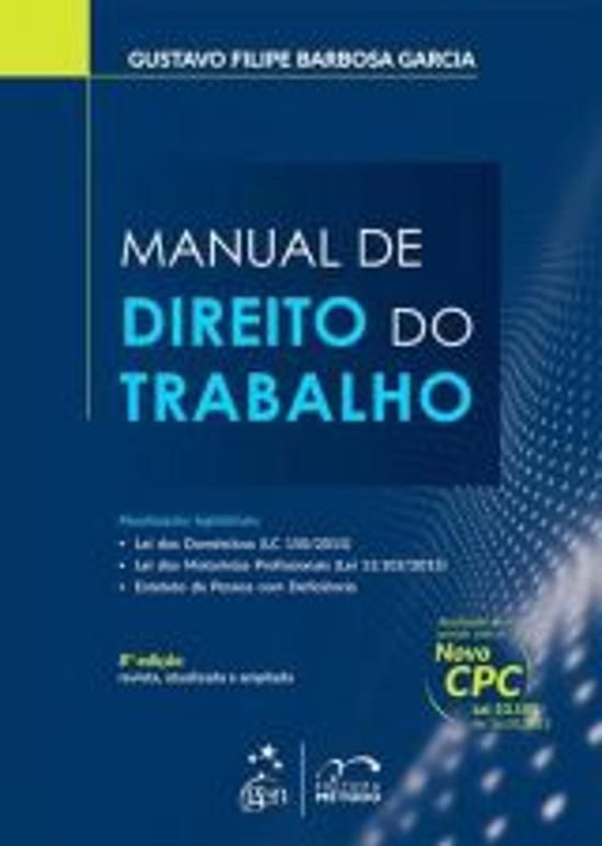 MANUAL DE DIREITO DO TRABALHO