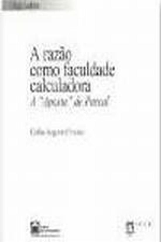 RAZAO COMO FACULDADE CALCULADORA, A - A APOSTA DE