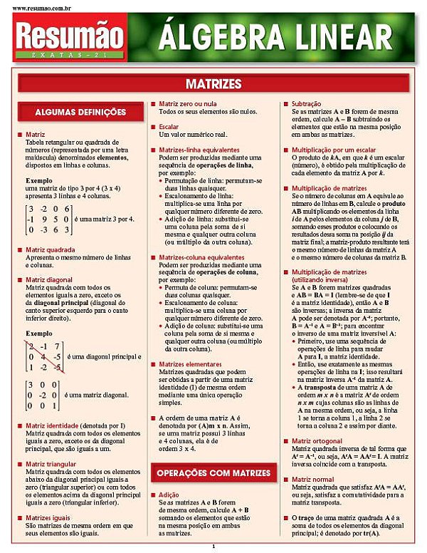 ÁLGEBRA LINEAR