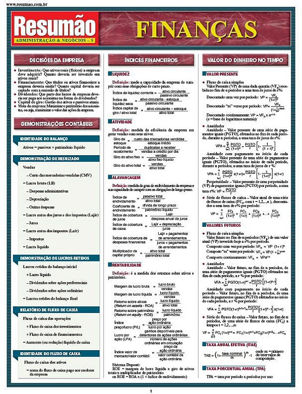 FINANÇAS