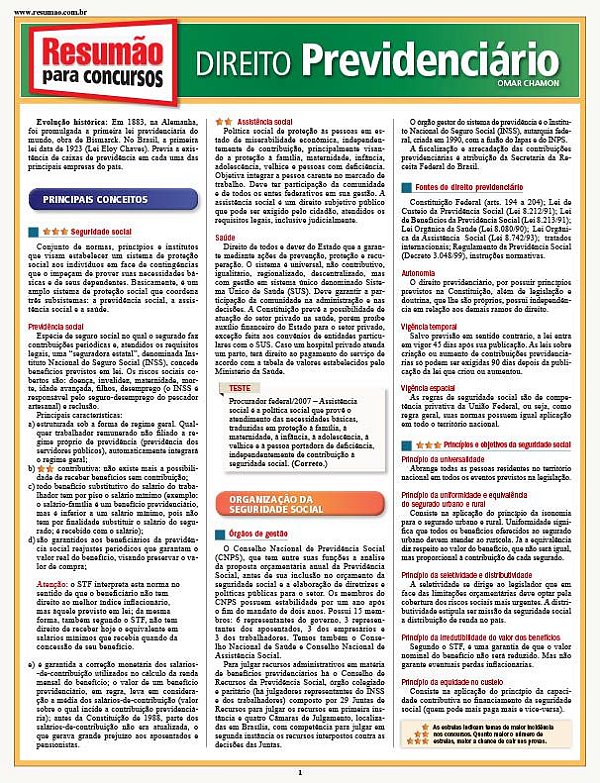 DIREITO PREVIDENCIÁRIO