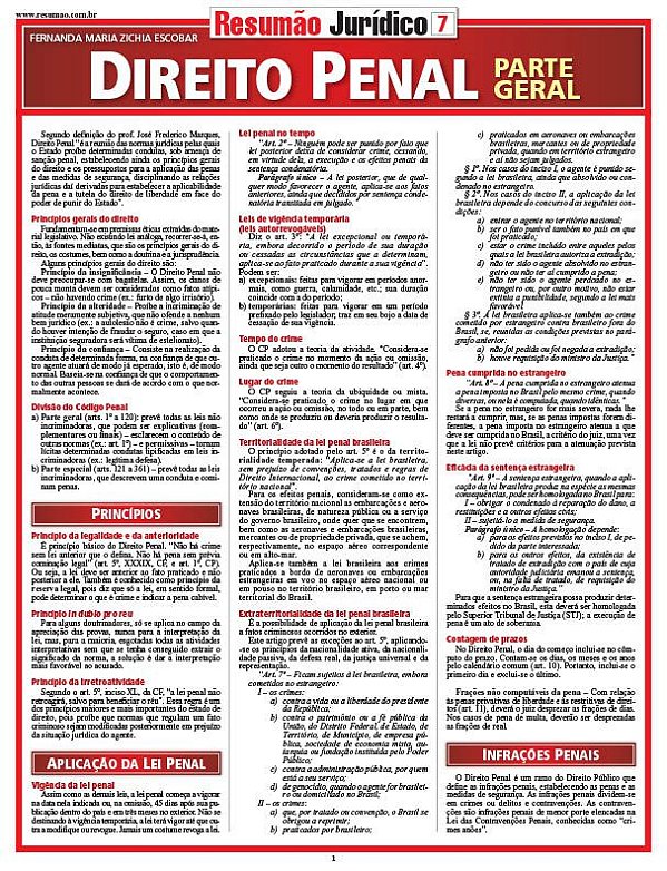 DIREITO PENAL - PARTE GERAL