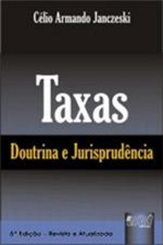 TAXAS - DOUTRINA E JURISPRUDENCIA