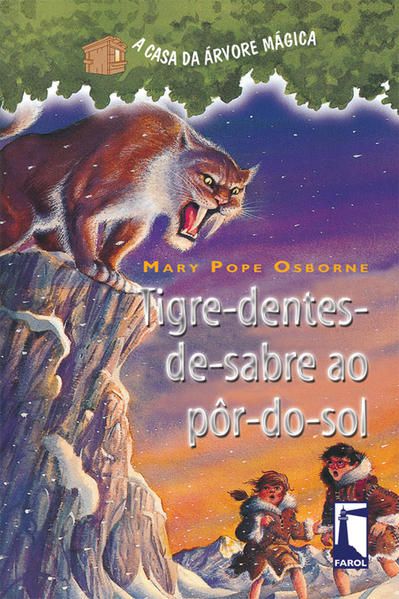 TIGRE-DENTES-DE-SABRE AO PÔR DO SOL