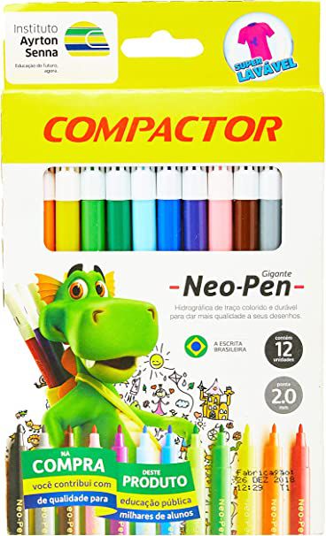 CANETA HIDROCOR COMPACTOR 12 CORES