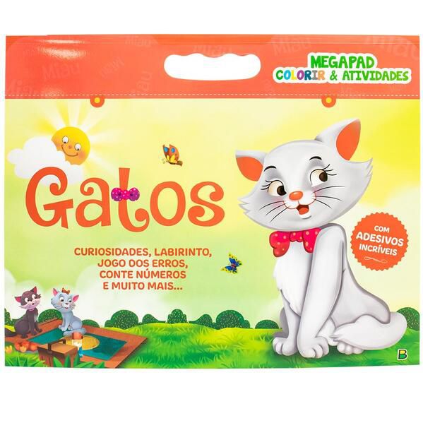 MEGAPAD - COLORIR & ATIVIDADES: GATOS