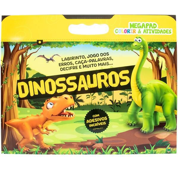 MEGAPAD - COLORIR & ATIVIDADES: DINOSSAUROS