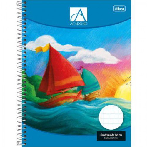 CADERNO TILIBRA ACADEMIE QUADRICULADO 1X1 CM 96F