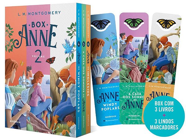 BOX ANNE 2 - ANNE DE WIND POPLARS, CASA DOS SONHOS DA ANNE E ANNE DE INGLESIDE - (TEXTO INTEGRAL - C