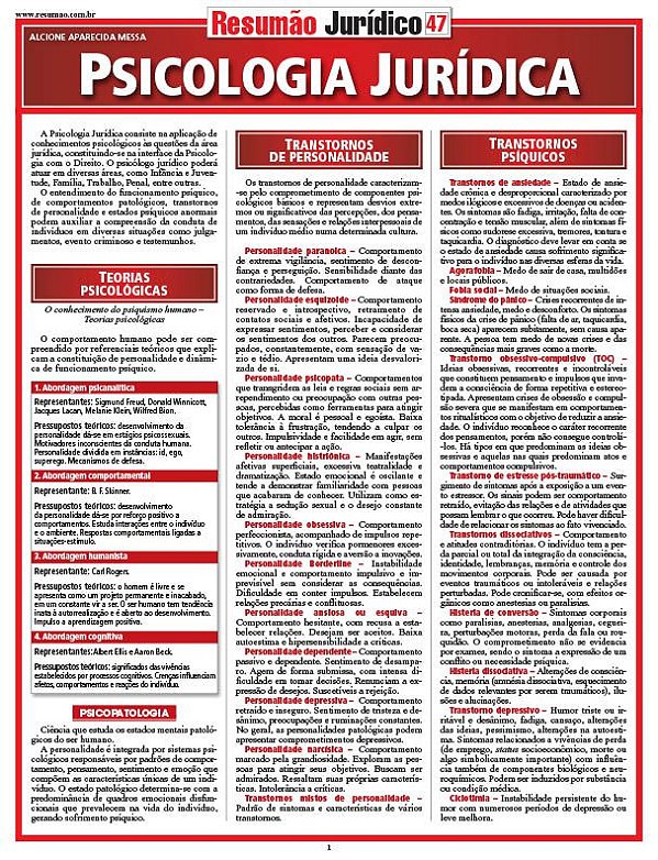 PSICOLOGIA JURÍDICA