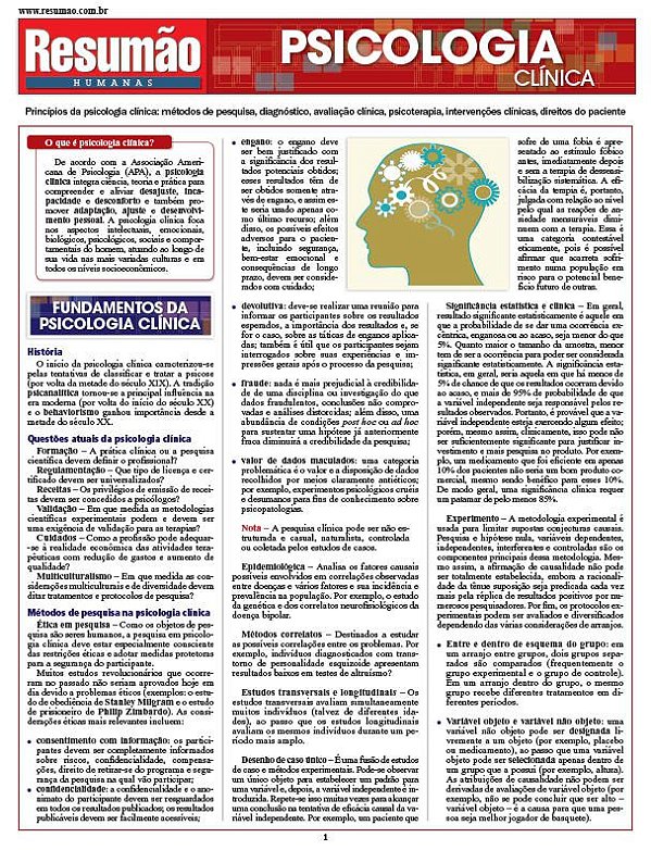 PSICOLOGIA CLÍNICA